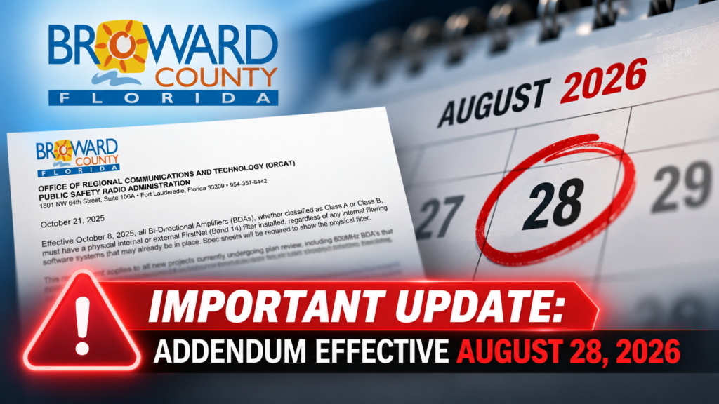 Broward County Regulatory deadline alert BDA